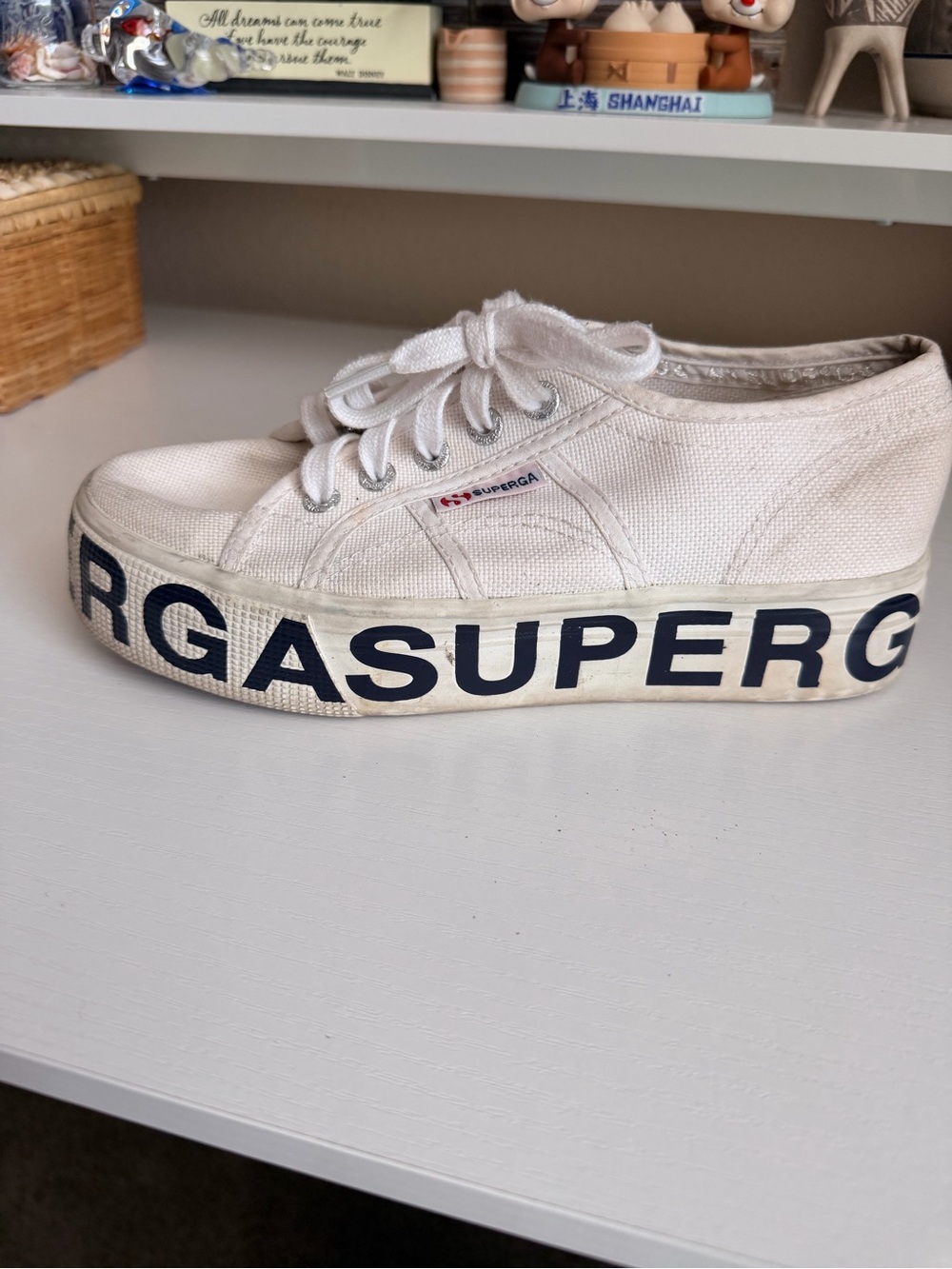 Superga Women’s Logo Spell Out Sneaker